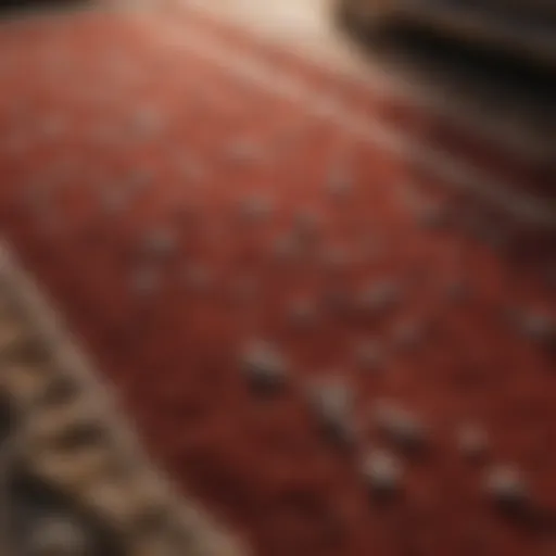 Luxurious carpet texture showcasing softness