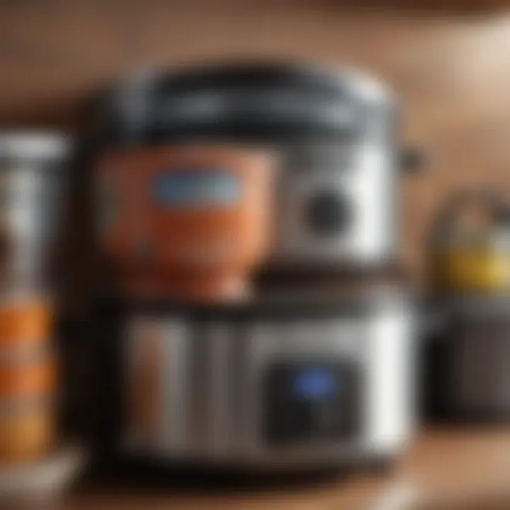 Variety of materials used in crock pot lid holders
