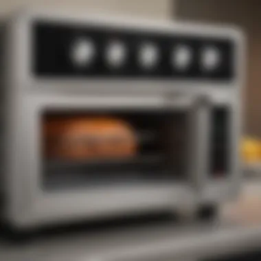 User-friendly control panel of Cuisinart toaster oven with air fryer