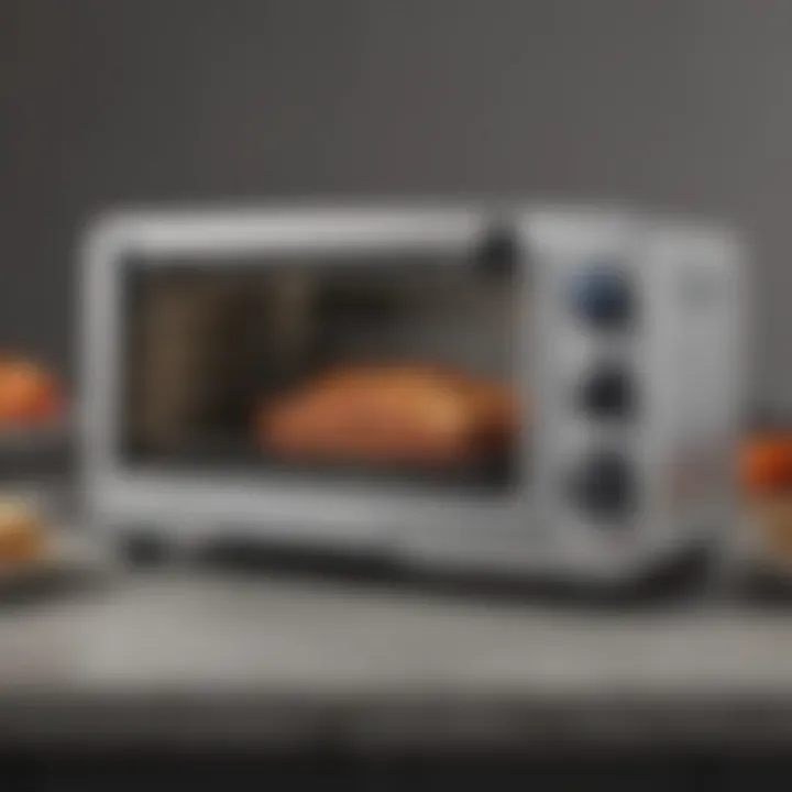 Cuisinart toaster oven with air fryer showcasing its sleek design