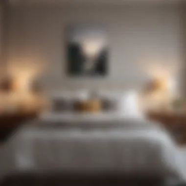 Creating a Tranquil Atmosphere Calming color palette in a beautifully arranged bedroom setting