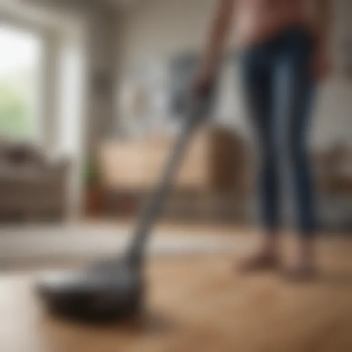 Happy customer sharing feedback on a Shark vacuum cleaner