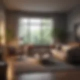 Stylish living room with modern decor