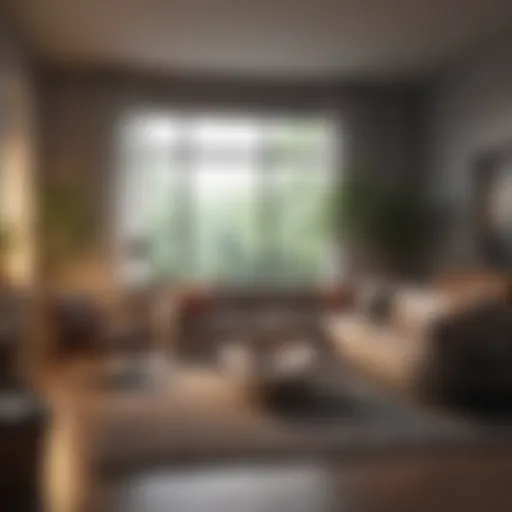 Stylish living room with modern decor