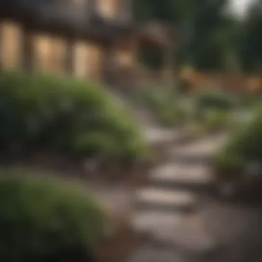 Homeowner Consultation on Landscaping A homeowner reviewing landscaping project estimates with a professional