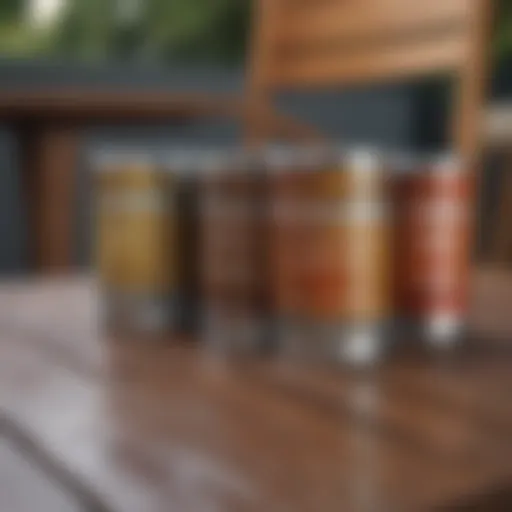 Different types of paint suitable for wood patio furniture