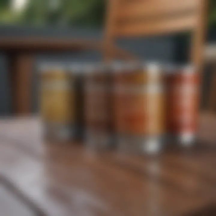 Different types of paint suitable for wood patio furniture