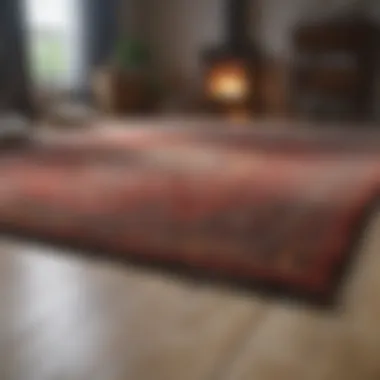 Comparison of rug sizes in various settings