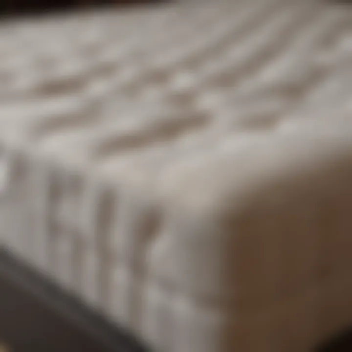 A luxurious mattress showcasing various materials layered for comfort