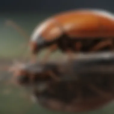 Side-by-side comparison of roach and waterbug