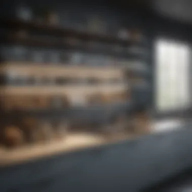 Sleek Open Shelving for Contemporary Kitchens Modern open shelving with stylish decor