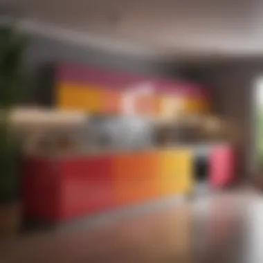 Adding Vibrancy with Colorful Cabinetry Vibrant color scheme in kitchen cabinetry