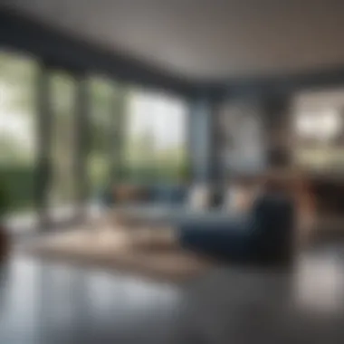 Blueprint of Modern Home Design Blueprint of a modern home design showcasing an open floor plan