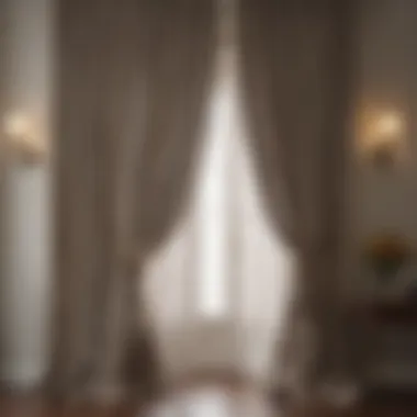 Elegantly Hung Freshly Cleaned Drapes Freshly cleaned drapes hanging elegantly