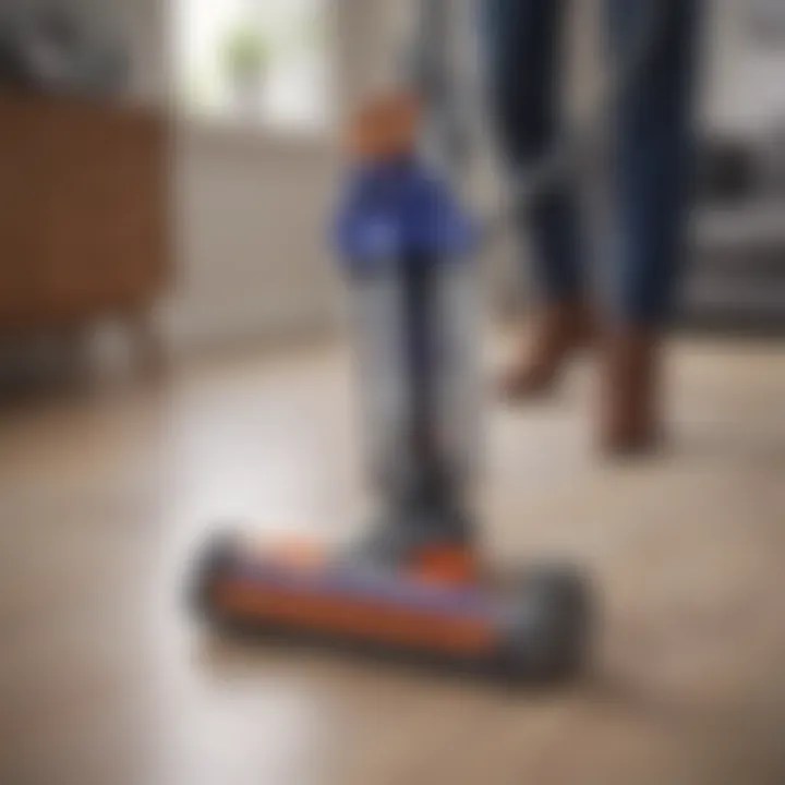 Dyson cordless vacuum highlighting powerful suction capabilities