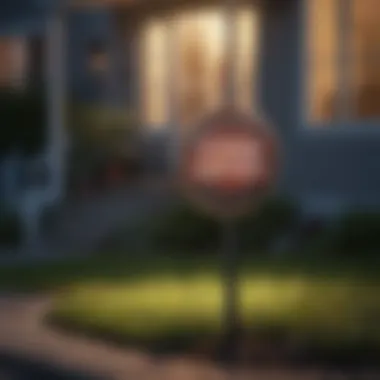 A neighborhood watch sign in front of a house.