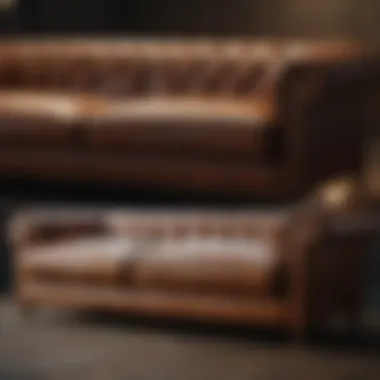 Dramatic Transformation of Leather Sofa Restoration Before and after restoration of a leather sofa