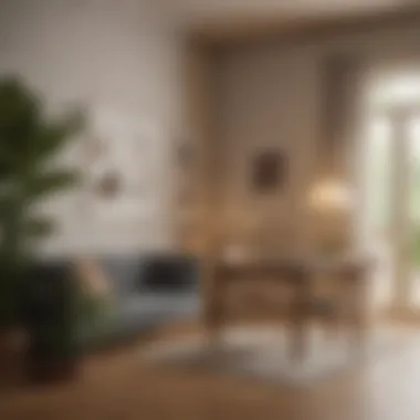 Creating a Moth-Free Living Environment A serene living space free from moths, showcasing a moth-free environment