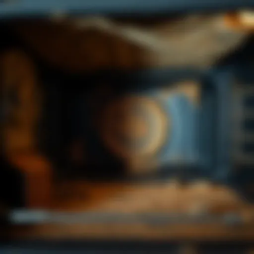 Oven interior covered in grime