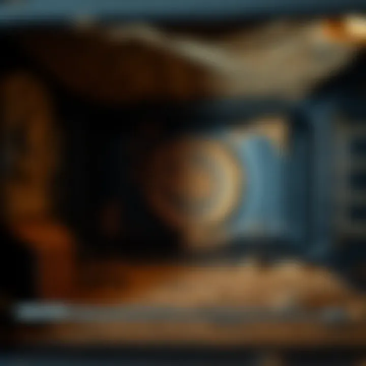 Grime Accumulation in Oven Oven interior covered in grime