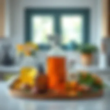 Natural Cleaning Solutions Natural cleaning solutions prepared for use