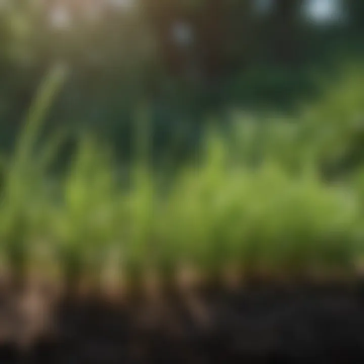 Diagram illustrating crab grass growth stages