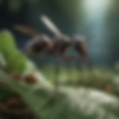 Close-up of a Flying Ant Close-up of a flying ant on a leaf