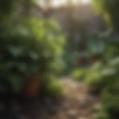 Thriving Plants in a Gnat-Free Backyard Healthy backyard plants thriving without gnats