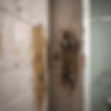 Mold Infestation in Bathroom Close-up of mold growth in a bathroom corner