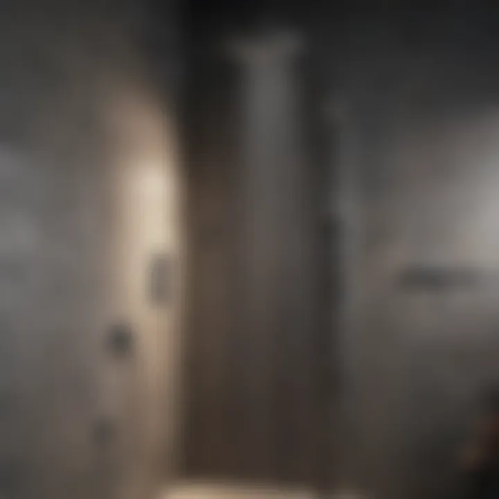 Well-maintained shower with no black spots