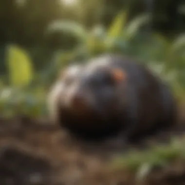 Understanding Mole Behavior and Habitat Diagram illustrating mole behavior and habitat preferences