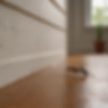 A professional pest control technician inspecting a home for termites