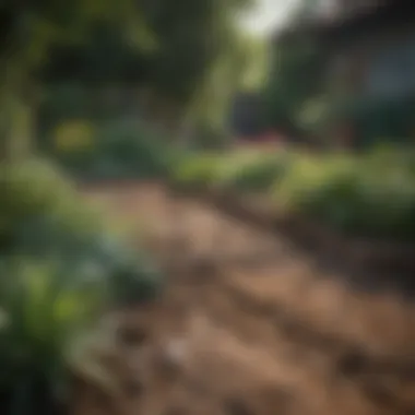 Healthy garden bed after root removal