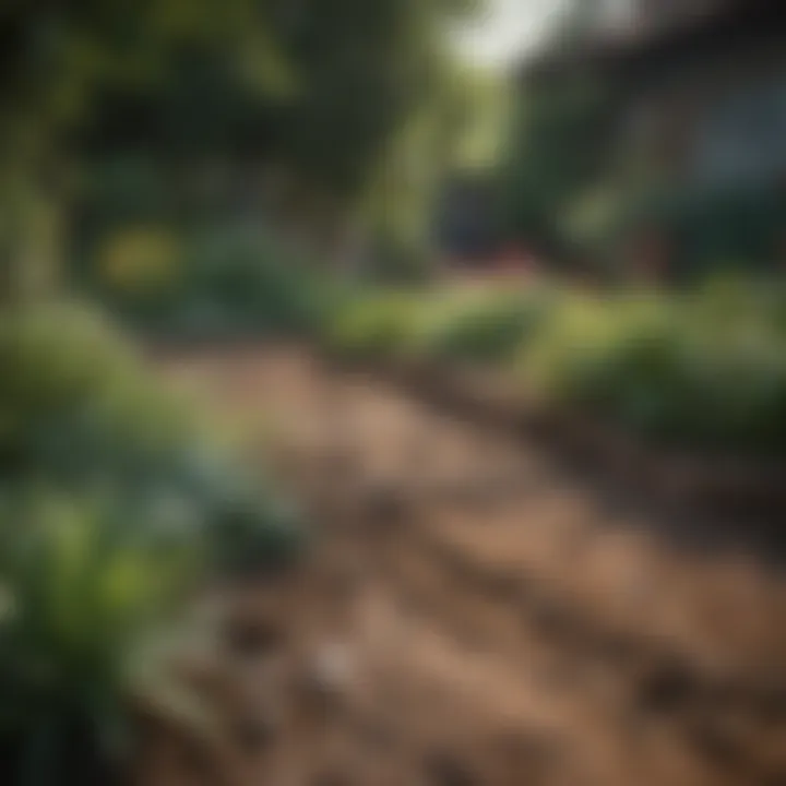 Healthy garden bed after root removal