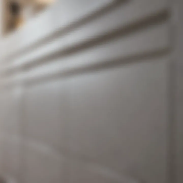 Close-up of a clean kitchen cabinet surface