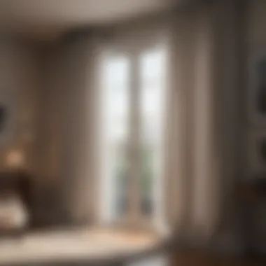 Thick curtains covering windows to retain heat