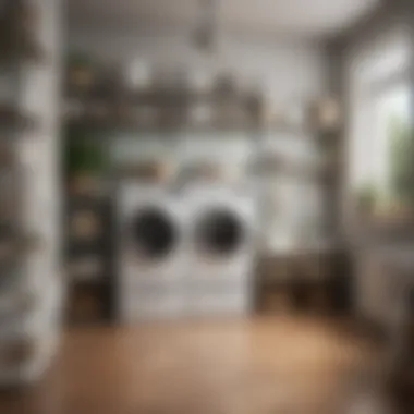 Aesthetic appeal of laundry shelving integration