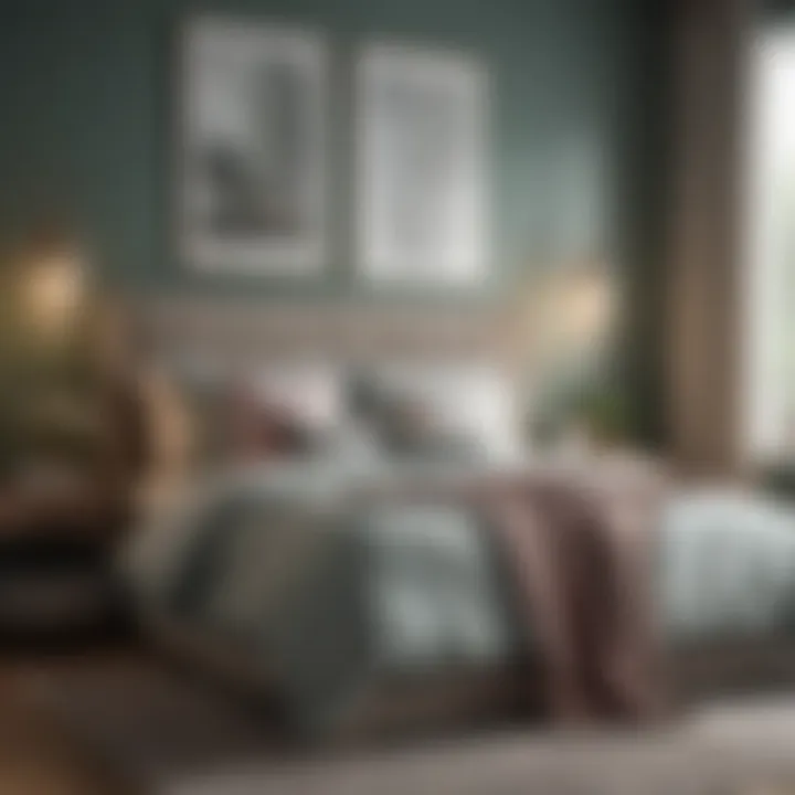 A harmonious color palette creating a serene bedroom environment