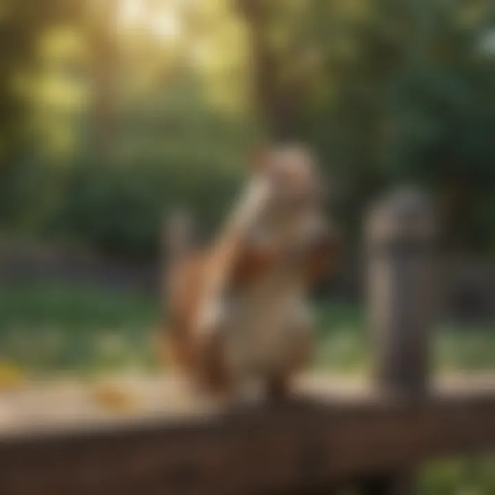 Barrier installation to prevent squirrel entry