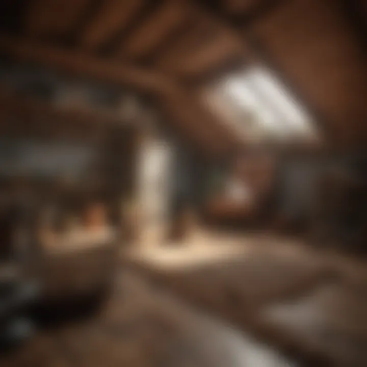 Professional assessing attic for squirrel activity