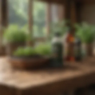 Diverse Fertilizer Options Various types of fertilizers displayed on a wooden table