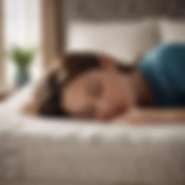 Person enjoying a restful sleep on a firm mattress