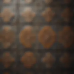 Elegant kitchen backsplash showcasing intricate tile patterns