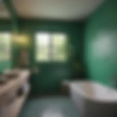 Vibrant green hues that invigorate your bathroom space