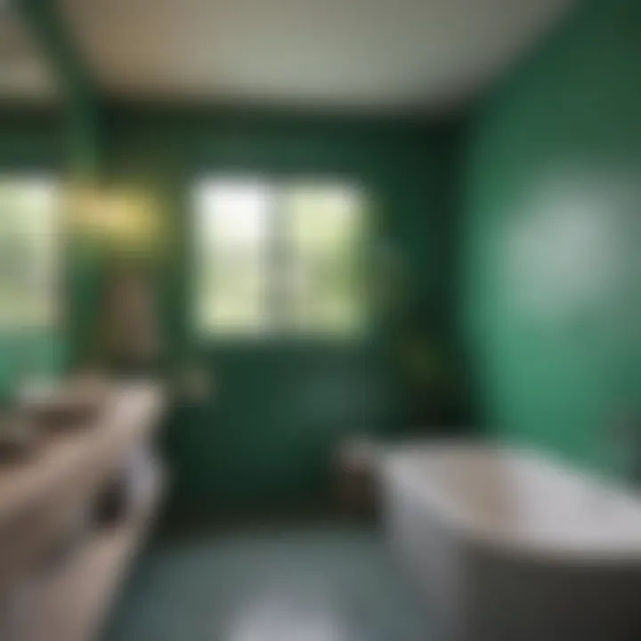 Vibrant green hues that invigorate your bathroom space