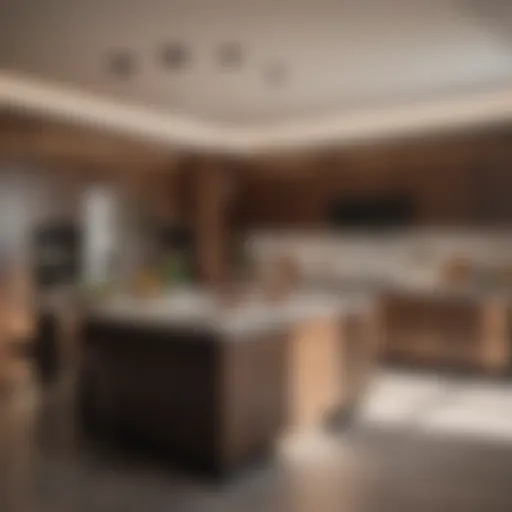 Elegant ceiling-height cabinetry in a modern kitchen