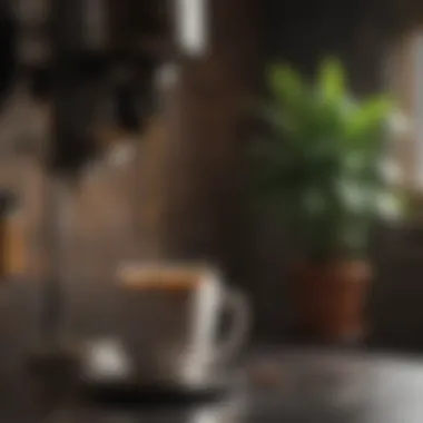 Cultural significance of coffee drip brewing depicted through art