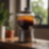 Elegant coffee drip pot design showcasing craftsmanship
