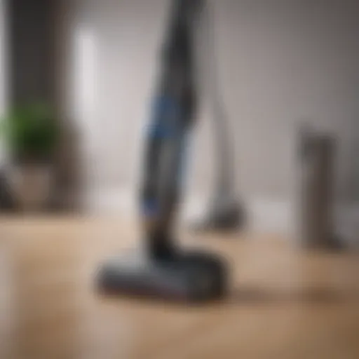 Sleek design of a cordless vacuum cleaner