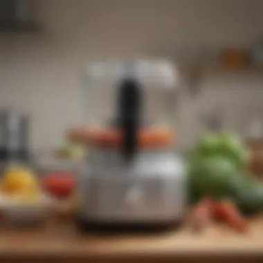 Sleek Design of Cuisinart Food Processor An elegant Cuisinart food processor showcasing its sleek design and advanced features.